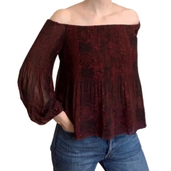 Wilfred Aritzia Talence Pleated Blouse Bishop Sleeves XS - Picture 1 of 10